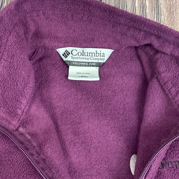 Columbia Purple Fleece Zip-up Jacket - Picture 2 of 6
